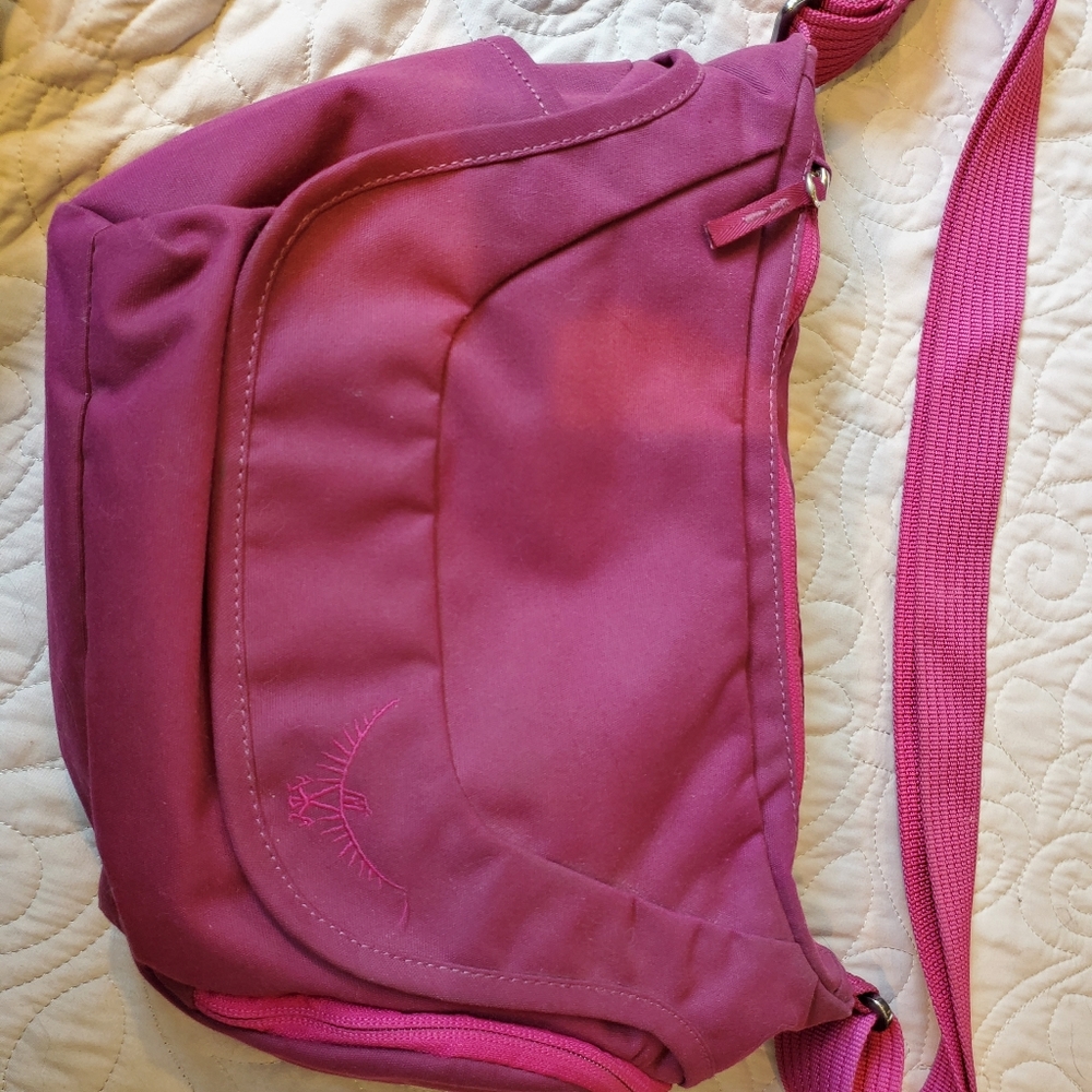 Osprey purple purse/small messenger bag
